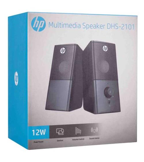 HP DHS-2101S 6W Siyah Multimedia Speaker Hoparlör 2-3W 150Hz-20KHz 85dB 3dB 4ohm-2 3.5m Multimedia Speaker Hoparlör